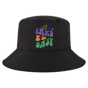 Take It Easy Retro Smile Cool Comfort Performance Bucket Hat