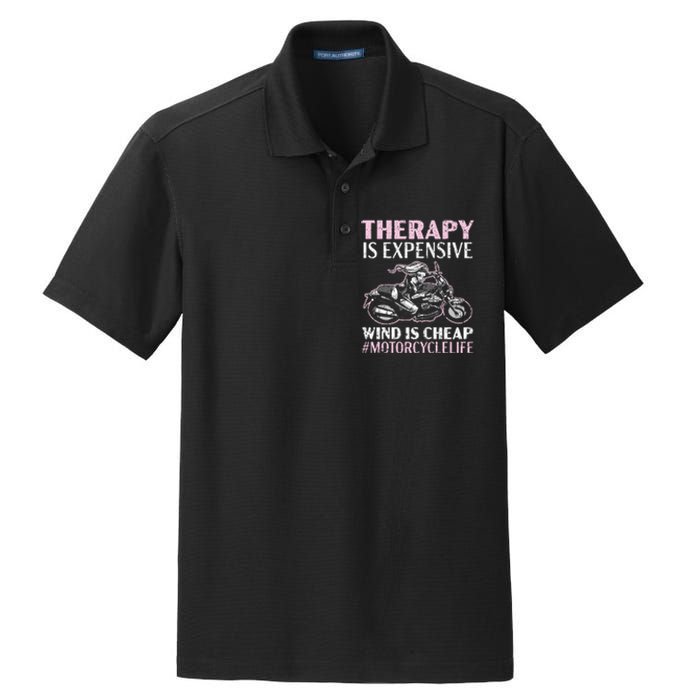 Therapy Is Expensive Wind Is Cheap Motorcycle Life Dry Zone Grid Polo