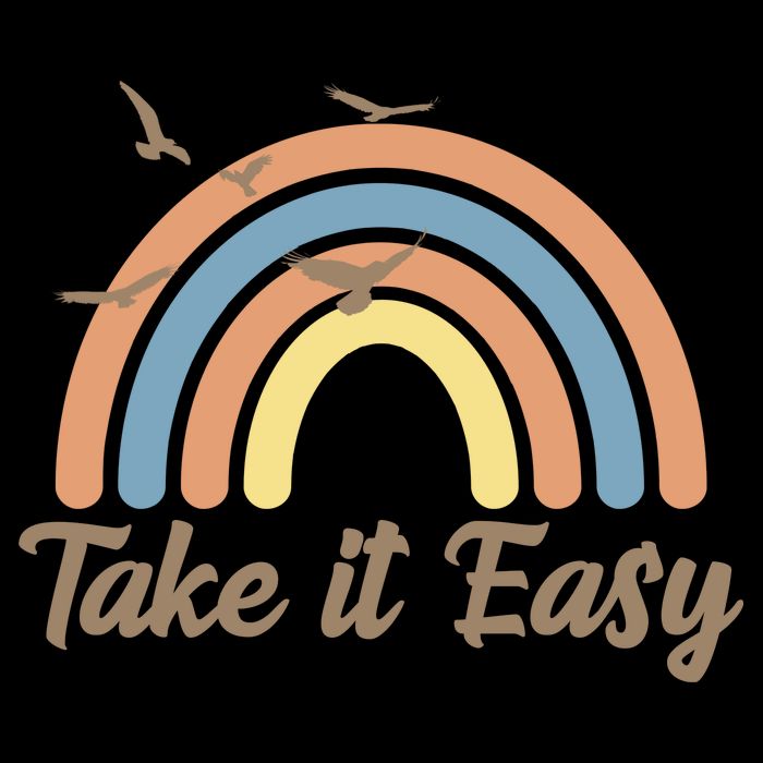 Take It Easy Rainbow Mental Health City Backpack