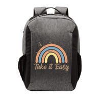 Take It Easy Rainbow Mental Health Vector Backpack