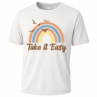 Take It Easy Rainbow Mental Health Cooling Performance Crew T-Shirt