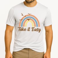 Take It Easy Rainbow Mental Health Cooling Performance Crew T-Shirt