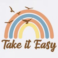 Take It Easy Rainbow Mental Health Cooling Performance Crew T-Shirt