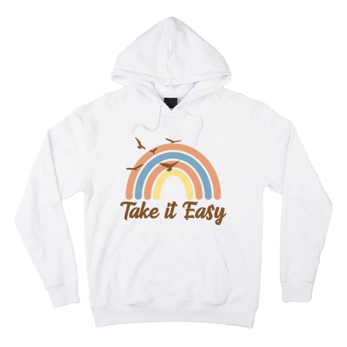 Take It Easy Rainbow Mental Health Hoodie