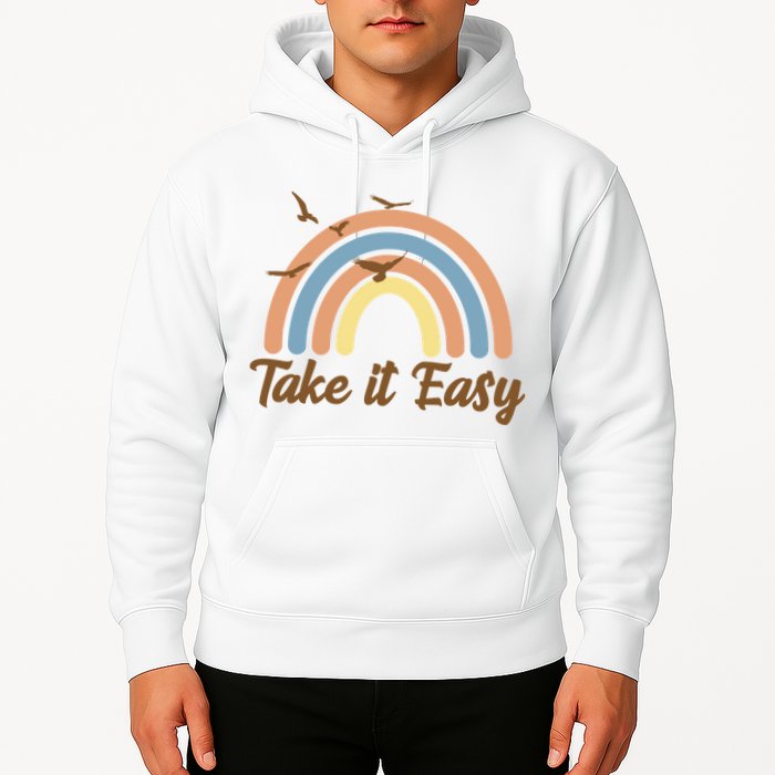 Take It Easy Rainbow Mental Health Hoodie