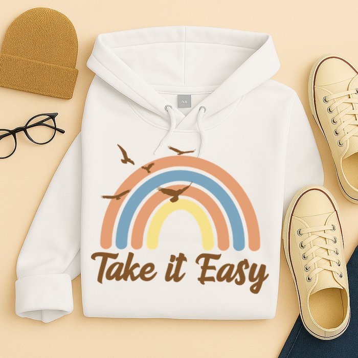Take It Easy Rainbow Mental Health Hoodie