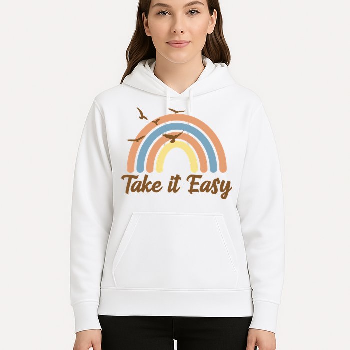 Take It Easy Rainbow Mental Health Hoodie