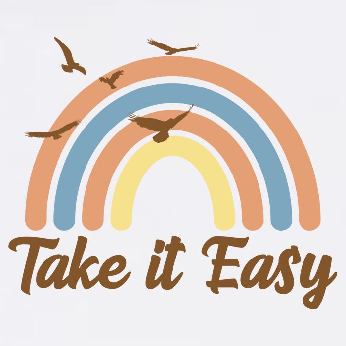 Take It Easy Rainbow Mental Health Hoodie