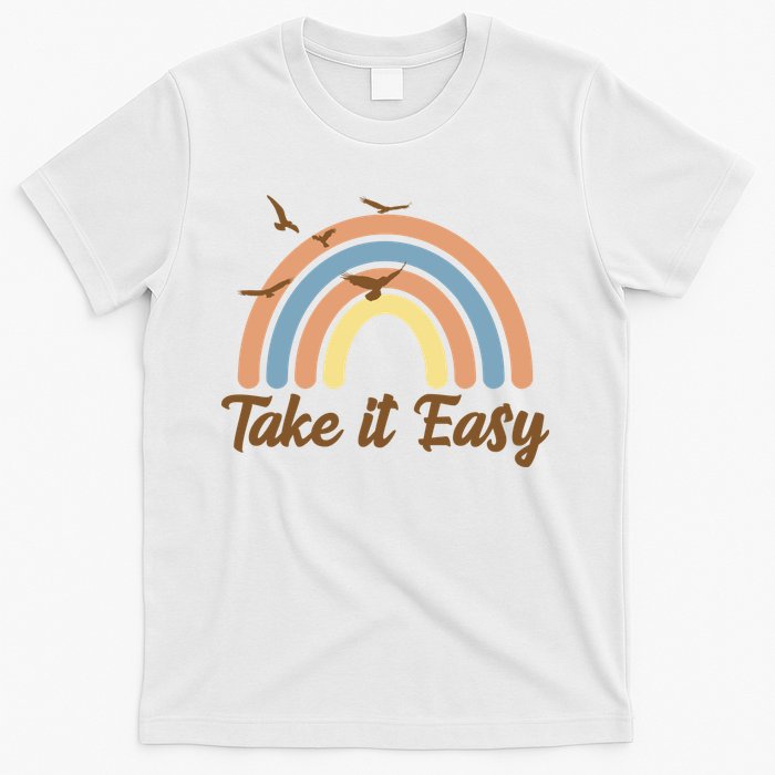 Take It Easy Rainbow Mental Health T-Shirt