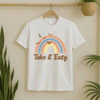 Take It Easy Rainbow Mental Health T-Shirt