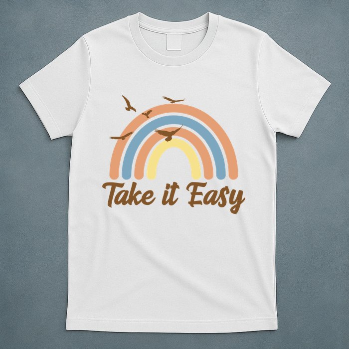 Take It Easy Rainbow Mental Health T-Shirt