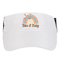 Take It Easy Rainbow Mental Health Adult Drive Performance Visor