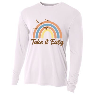 Take It Easy Rainbow Mental Health Cooling Performance Long Sleeve Crew