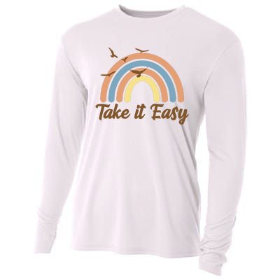 Take It Easy Rainbow Mental Health Cooling Performance Long Sleeve Crew