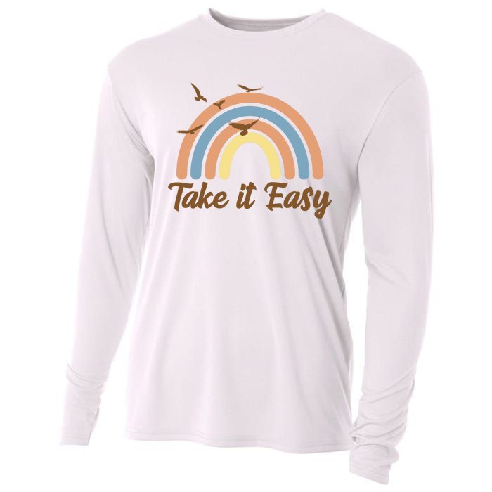 Take It Easy Rainbow Mental Health Cooling Performance Long Sleeve Crew