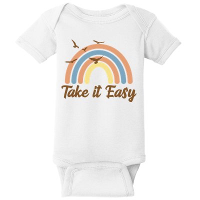 Take It Easy Rainbow Mental Health Baby Bodysuit