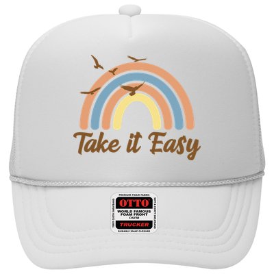 Take It Easy Rainbow Mental Health Trucker Hat