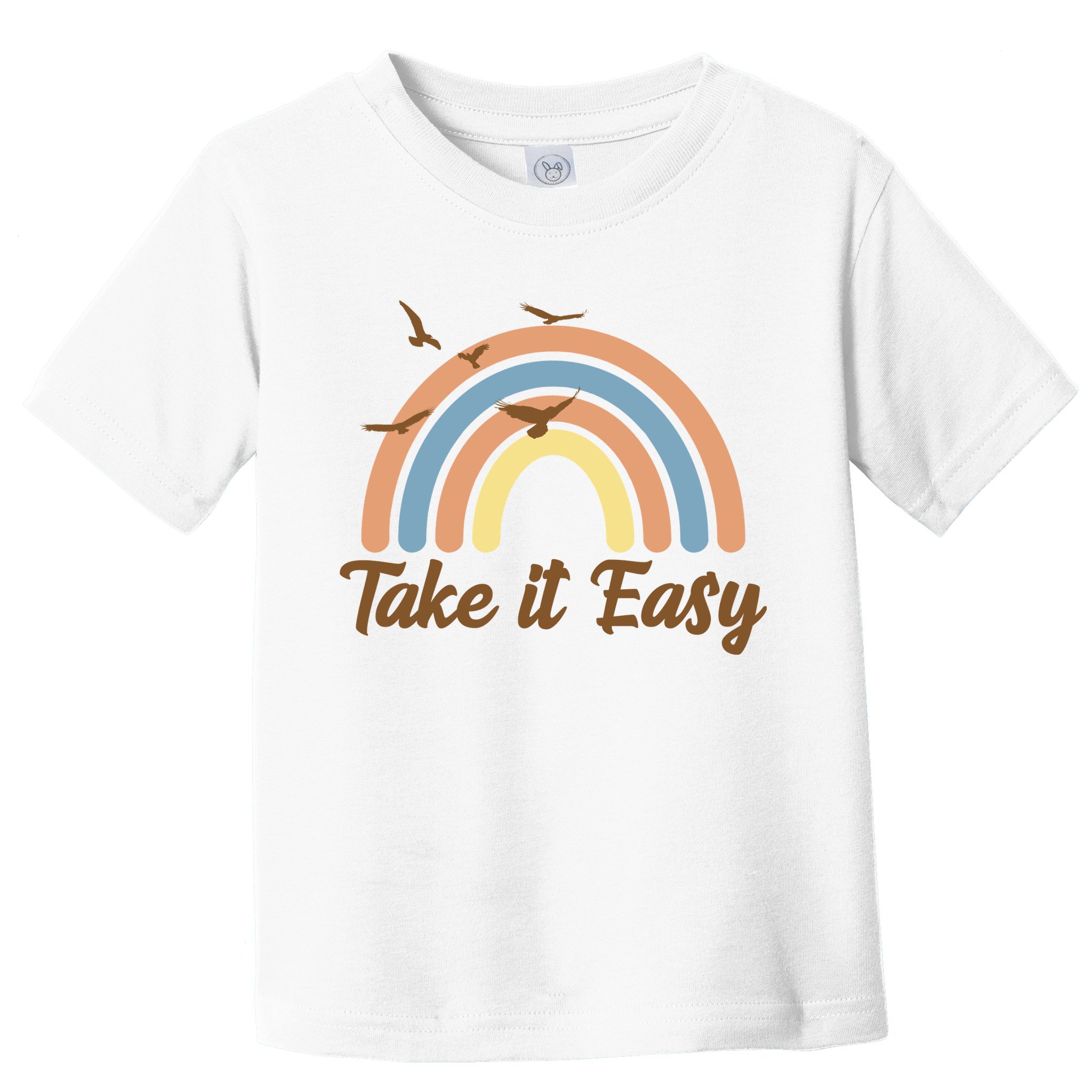 Take It Easy Rainbow Mental Health Toddler T-Shirt