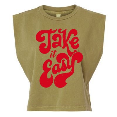 Take It Easy Garment-Dyed Women's Muscle Tee