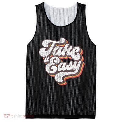 Take it Easy 70s Outfits for Vintage Aesthetic Mesh Reversible Basketball Jersey Tank