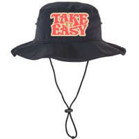 Take It Easy Retro Quote Bucket Hat