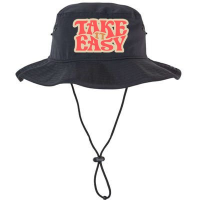 Take It Easy Retro Quote Legacy Cool Fit Booney Bucket Hat