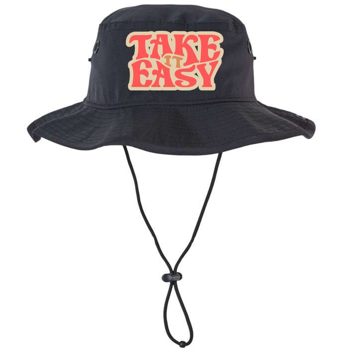 Take It Easy Retro Quote Bucket Hat