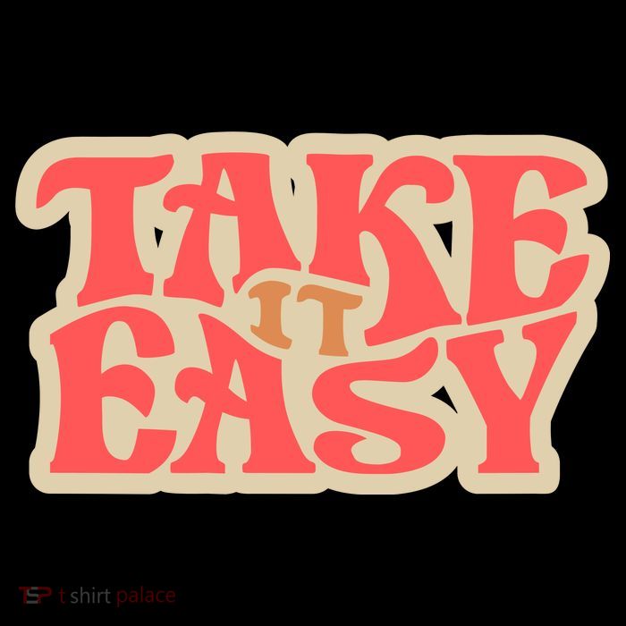 Take It Easy Retro Quote Mug