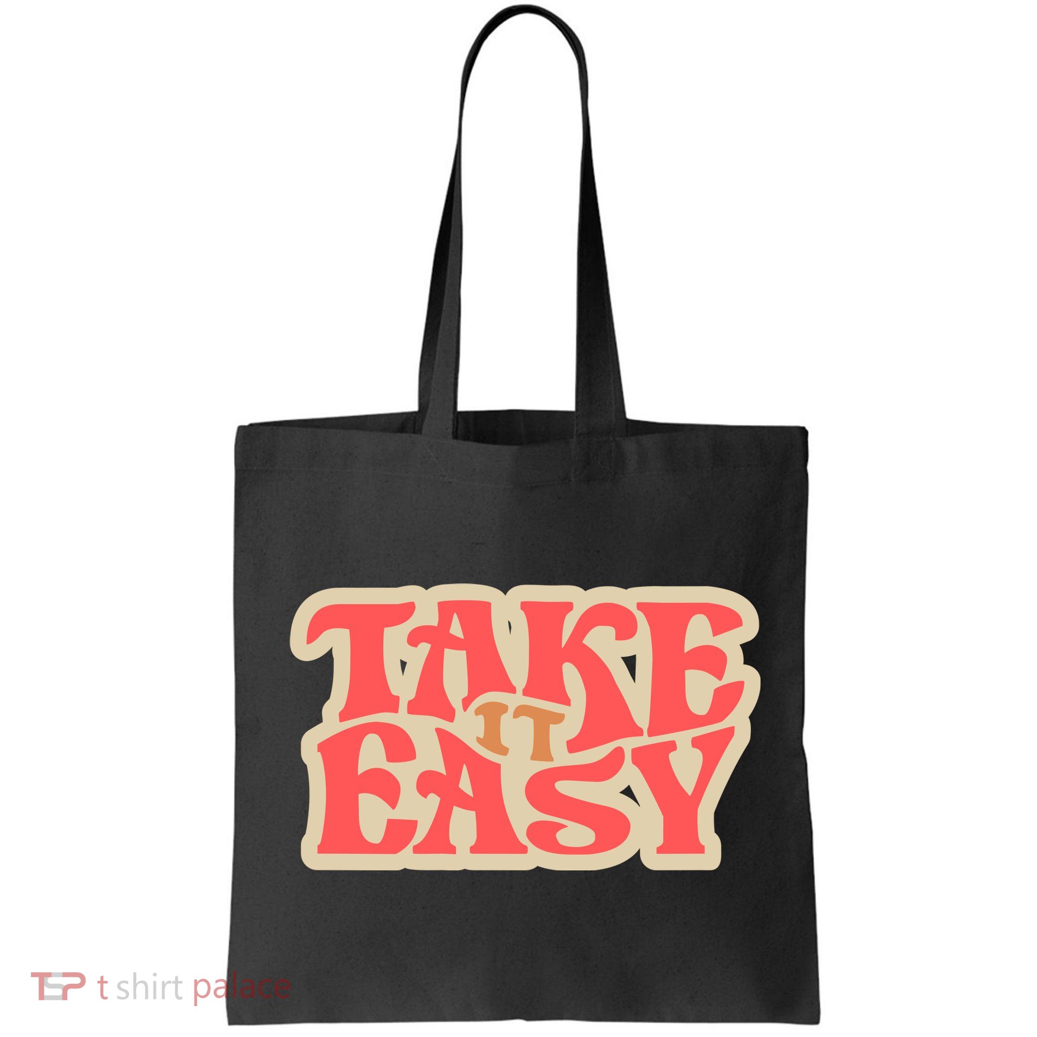 Take It Easy Retro Quote Bag