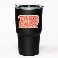 Take It Easy Retro Quote Tumbler