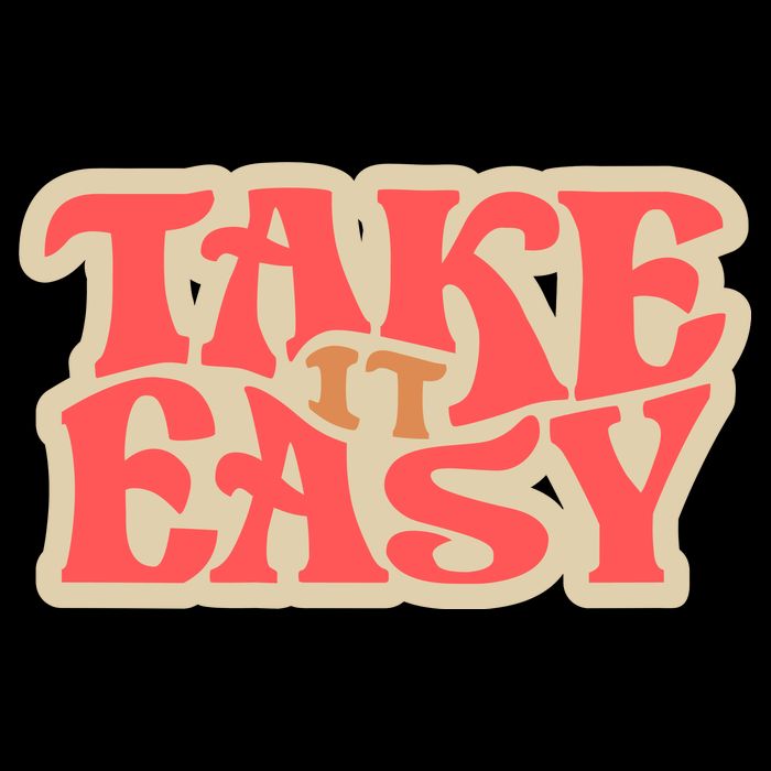 Take It Easy Retro Quote Baby Bodysuit