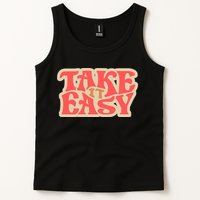 Take It Easy Retro Quote Tank Top