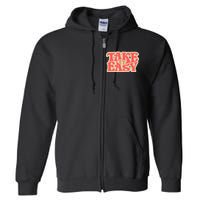 Take It Easy Retro Quote Full Zip Hoodie