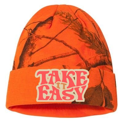 Take It Easy Retro Quote Kati Licensed 12" Camo Beanie