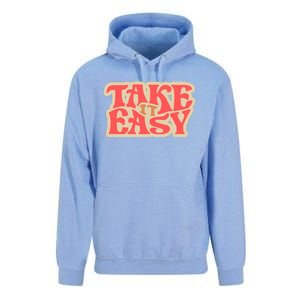 Take It Easy Retro Quote Unisex Surf Hoodie