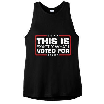 This is Exactly What I Voted For Trump Ladies PosiCharge Tri-Blend Wicking Tank