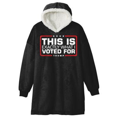 This is Exactly What I Voted For Trump Hooded Wearable Blanket