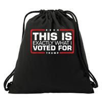 This is Exactly What I Voted For Trump Drawstring Bag