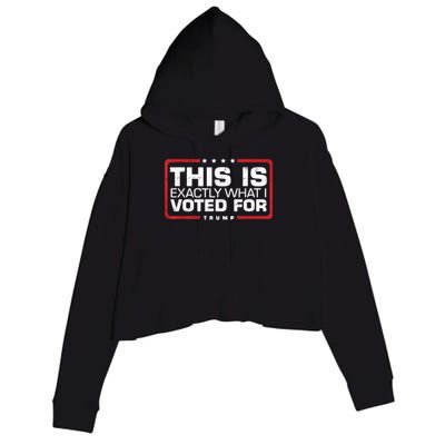 This is Exactly What I Voted For Trump Crop Fleece Hoodie
