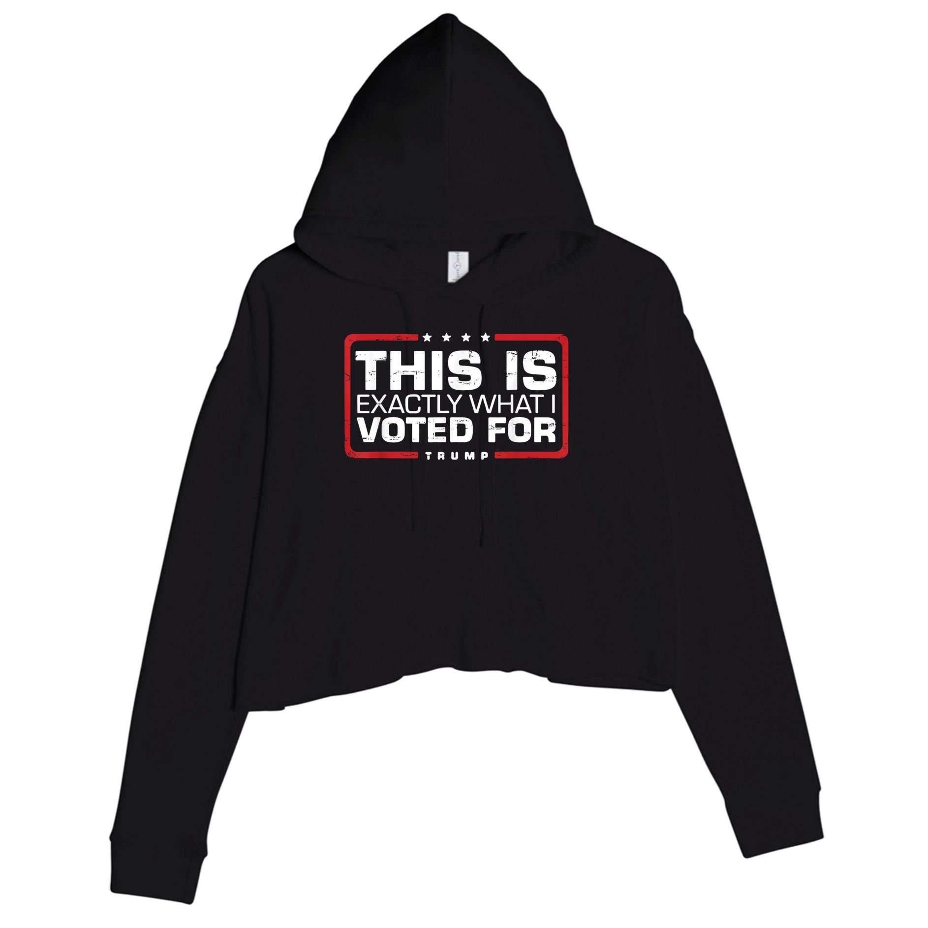 This is Exactly What I Voted For Trump Crop Fleece Hoodie