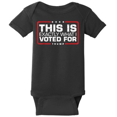 This is Exactly What I Voted For Trump Baby Bodysuit