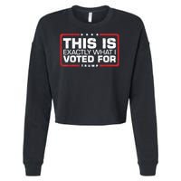 This is Exactly What I Voted For Trump Cropped Pullover Crew