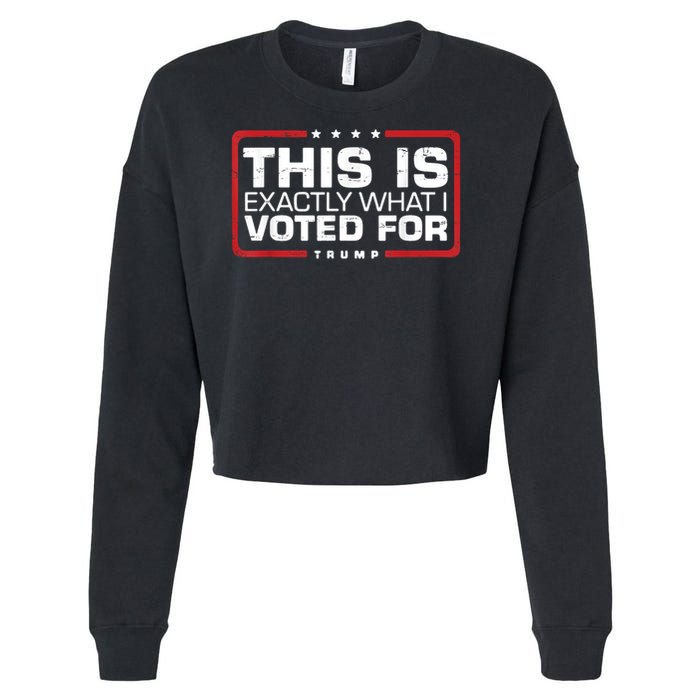 This is Exactly What I Voted For Trump Cropped Pullover Crew