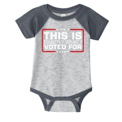 This is Exactly What I Voted For Trump Infant Baby Jersey Bodysuit