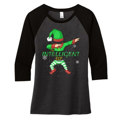 The Intelligent Elf Women's Tri-Blend 3/4-Sleeve Raglan Shirt