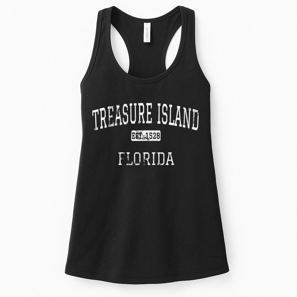 Treasure Island Florida FL Vintage Womens Tank Top