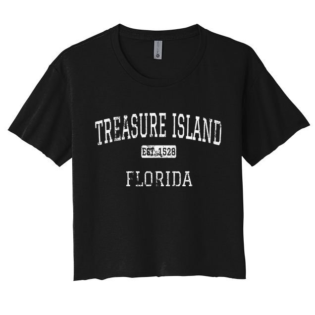 Treasure Island Florida FL Vintage Crop Top