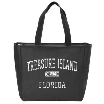 Treasure Island Florida FL Vintage Zip Tote Bag