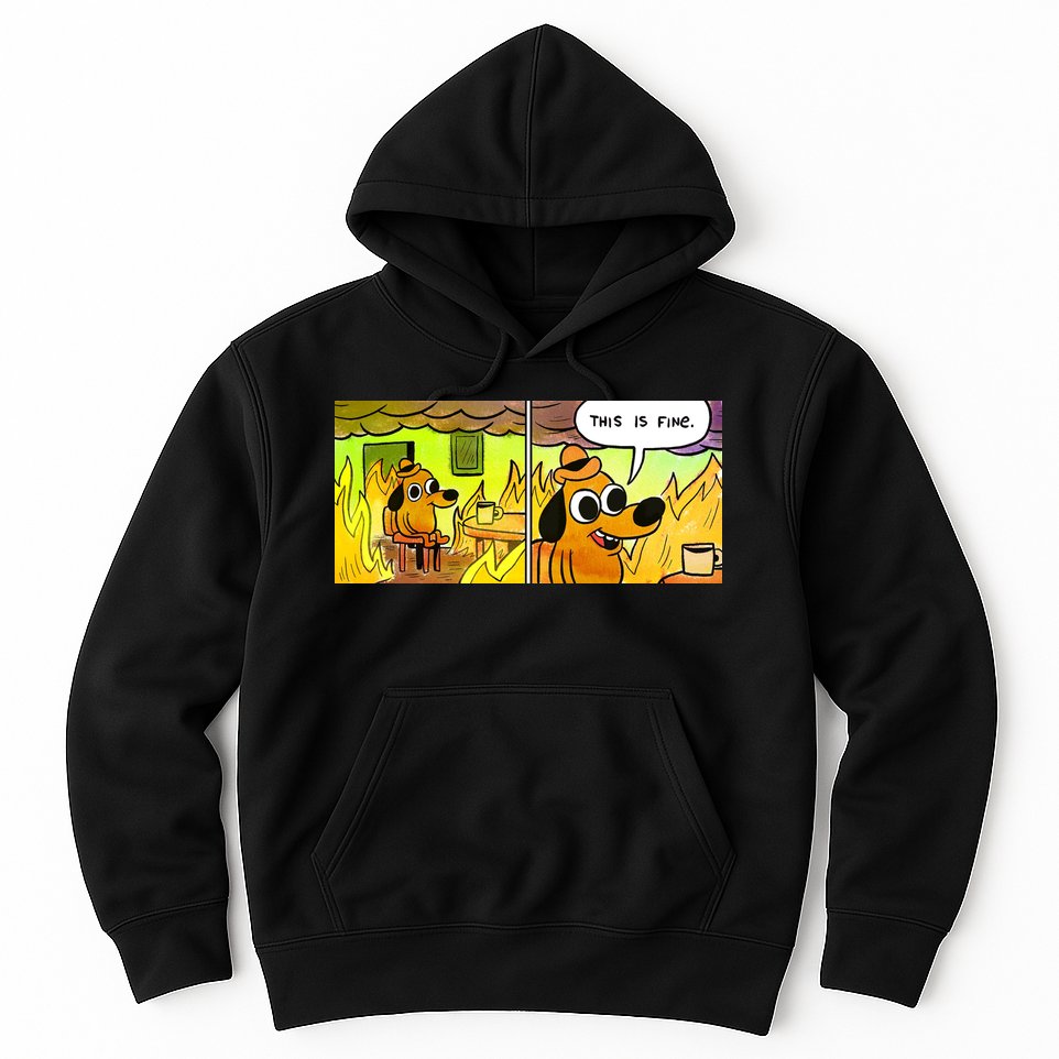 This Is Fine Meme Shirt Hoodie