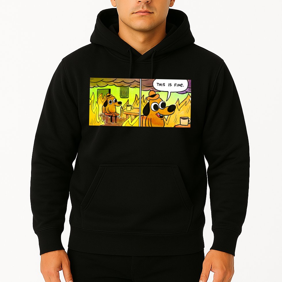 This Is Fine Meme Shirt Hoodie